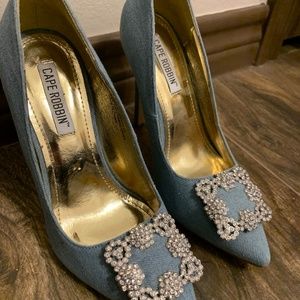 Denim-like Cape Robbin Heels